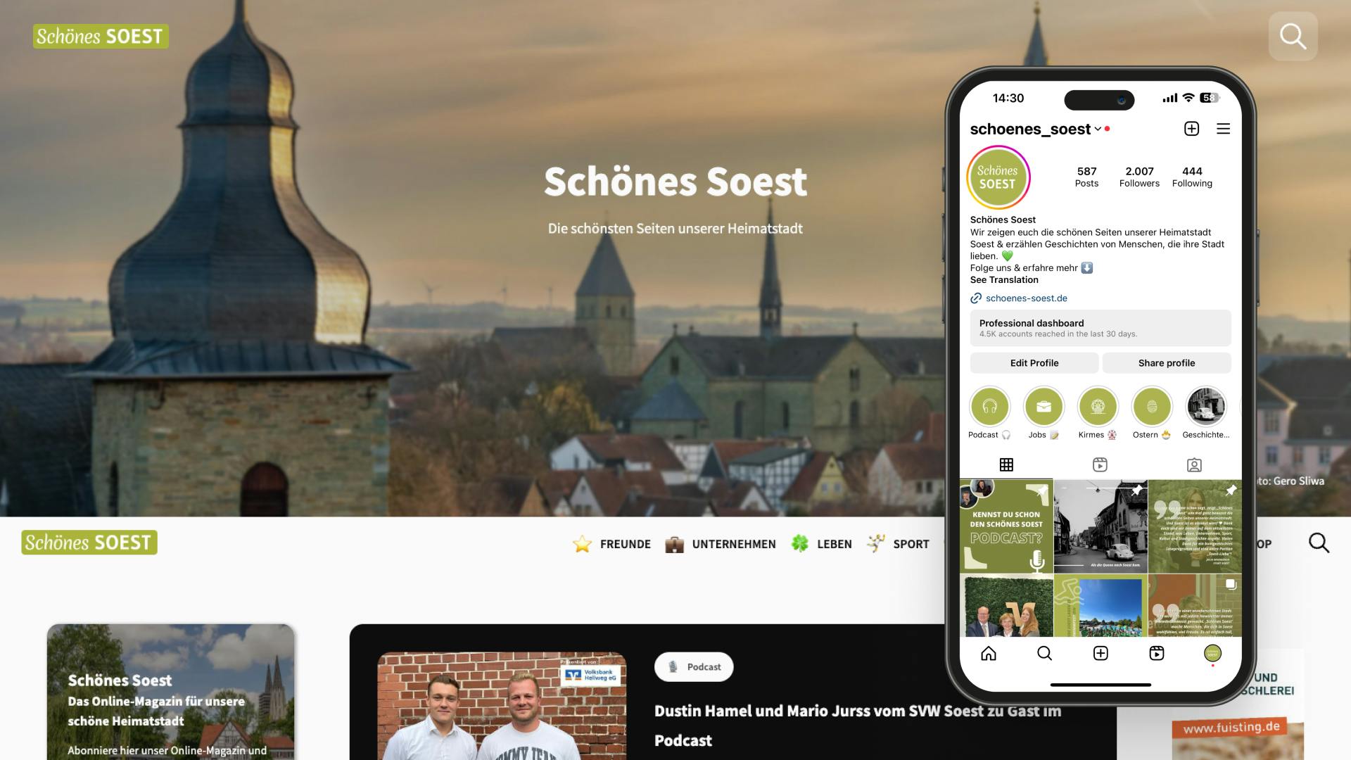 Website / Webflow Projekt Schönes Soest