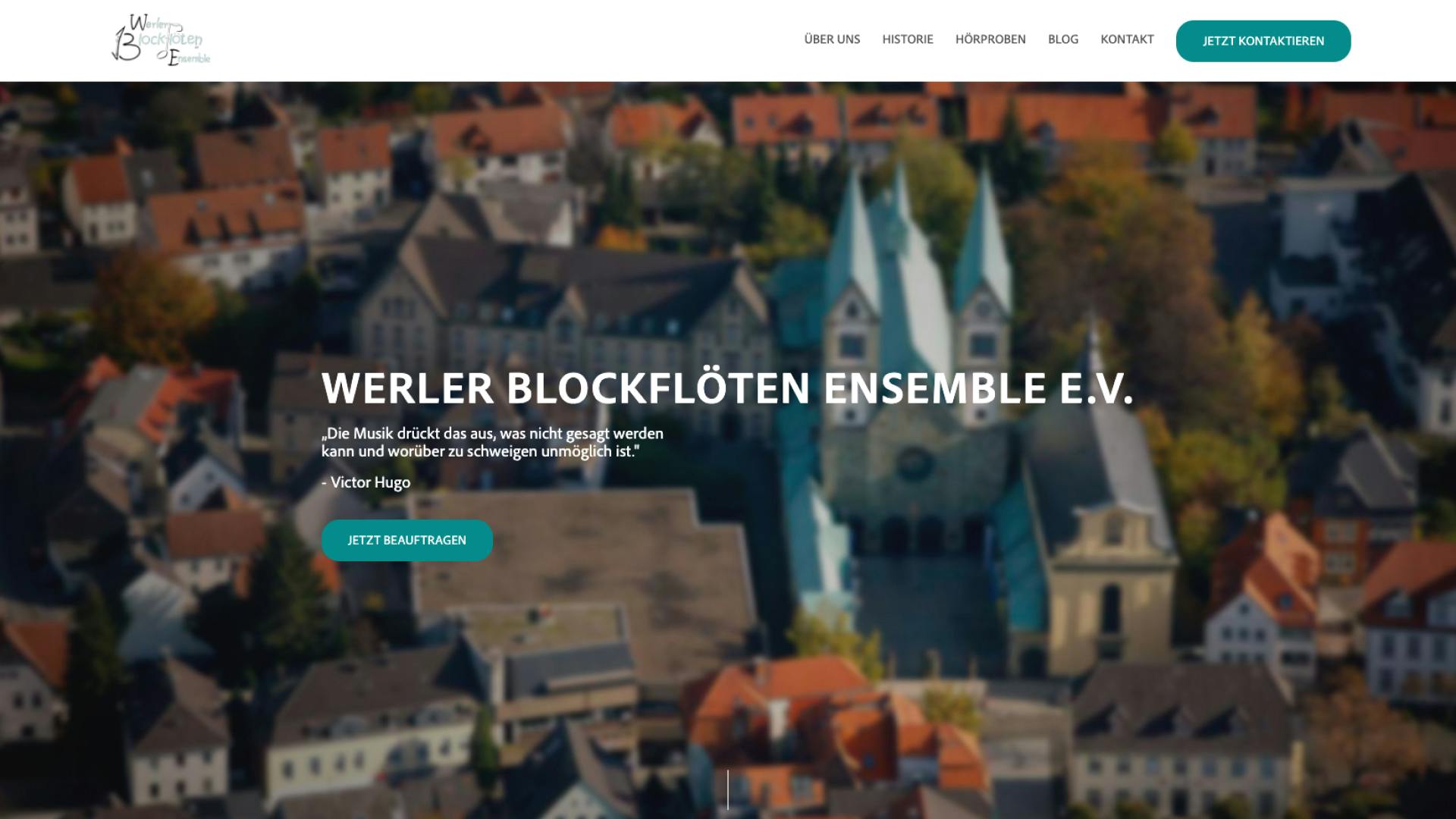 Website / Webflow Projekt Werler Blockflöten Ensemble